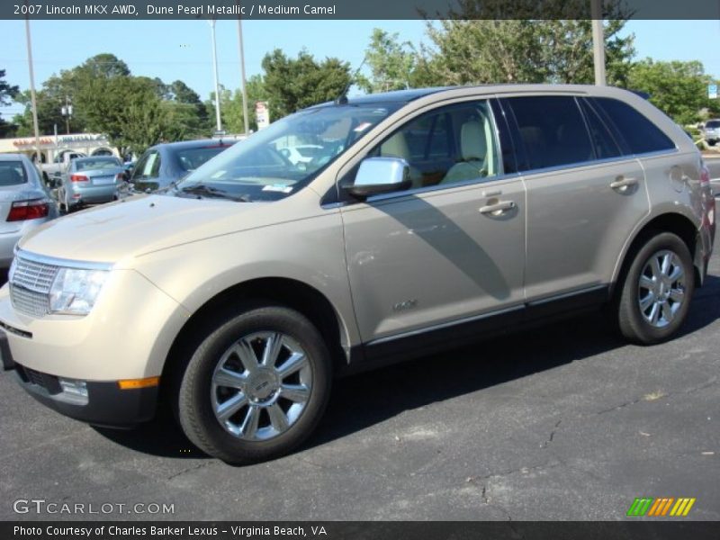 Dune Pearl Metallic / Medium Camel 2007 Lincoln MKX AWD