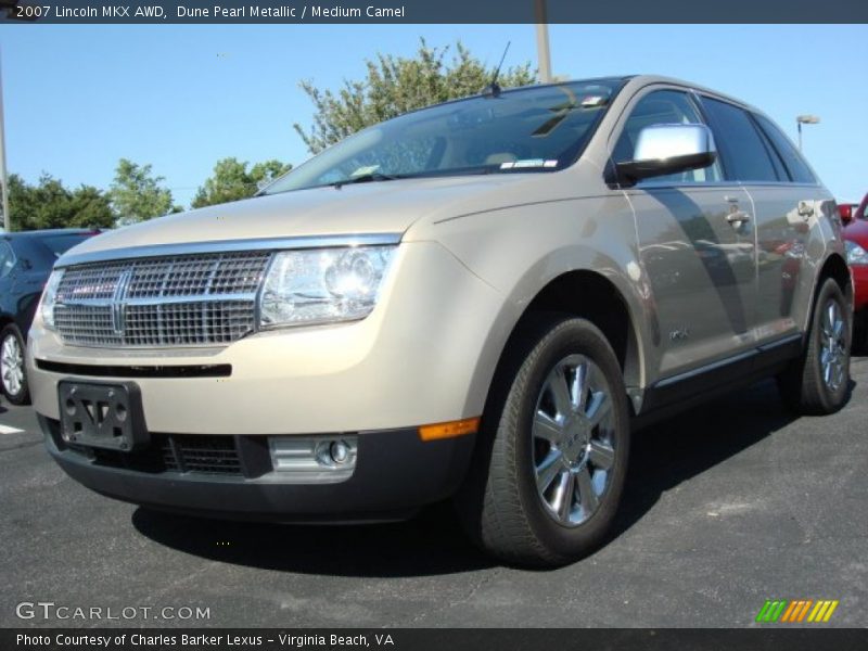 Dune Pearl Metallic / Medium Camel 2007 Lincoln MKX AWD