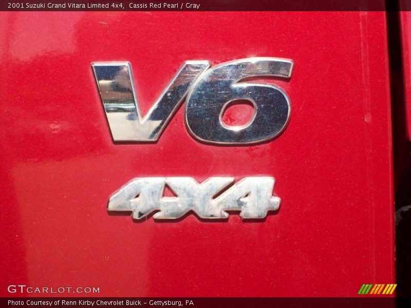 Cassis Red Pearl / Gray 2001 Suzuki Grand Vitara Limited 4x4