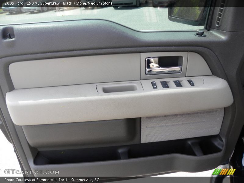 Black / Stone/Medium Stone 2009 Ford F150 XL SuperCrew