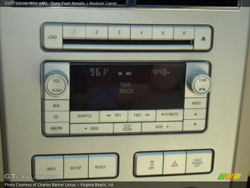 Dune Pearl Metallic / Medium Camel 2007 Lincoln MKX AWD