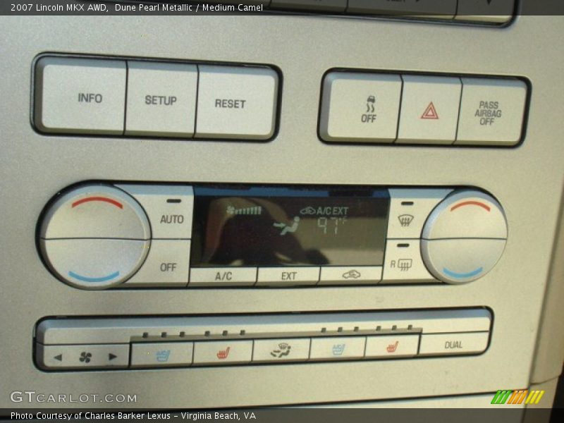 Dune Pearl Metallic / Medium Camel 2007 Lincoln MKX AWD