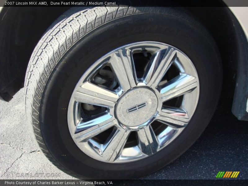Dune Pearl Metallic / Medium Camel 2007 Lincoln MKX AWD