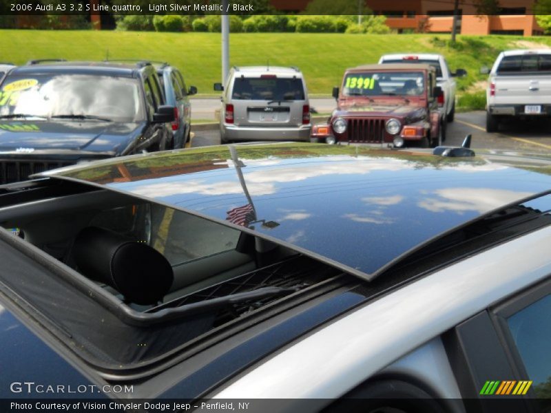 Light Silver Metallic / Black 2006 Audi A3 3.2 S Line quattro