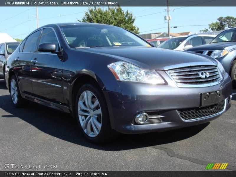 Lakeshore Slate / Graphite Black 2009 Infiniti M 35x AWD Sedan