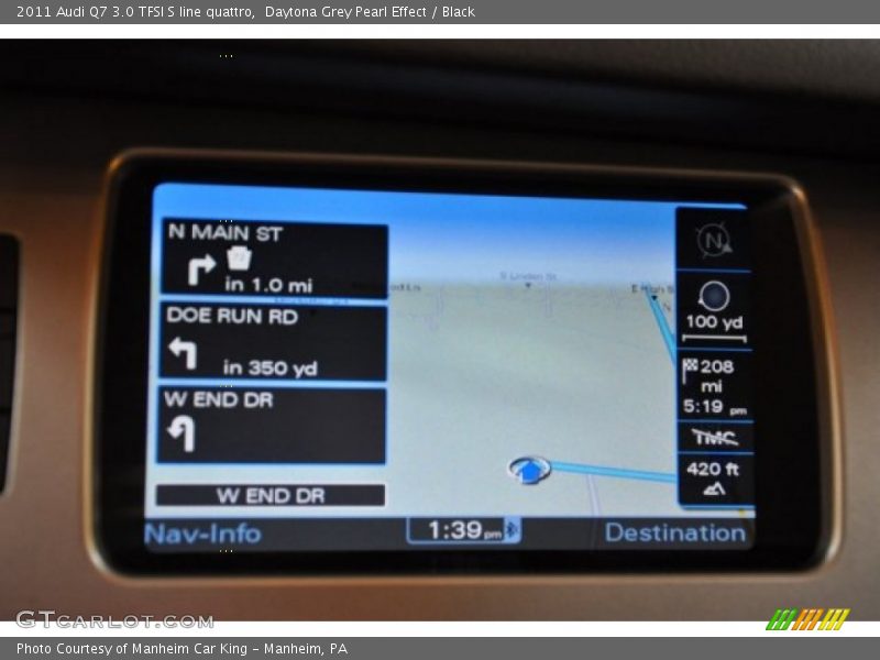 Navigation of 2011 Q7 3.0 TFSI S line quattro