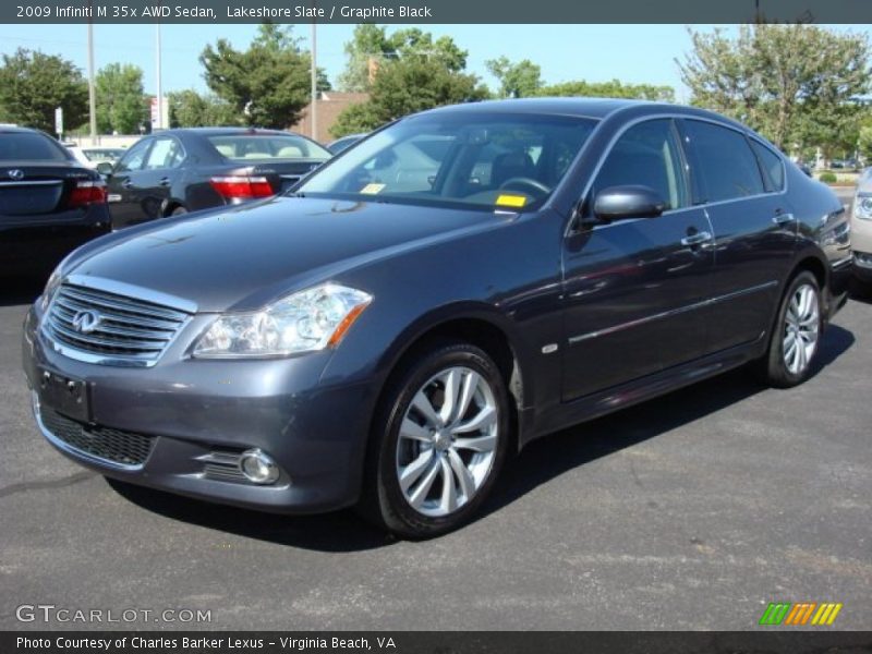 Lakeshore Slate / Graphite Black 2009 Infiniti M 35x AWD Sedan