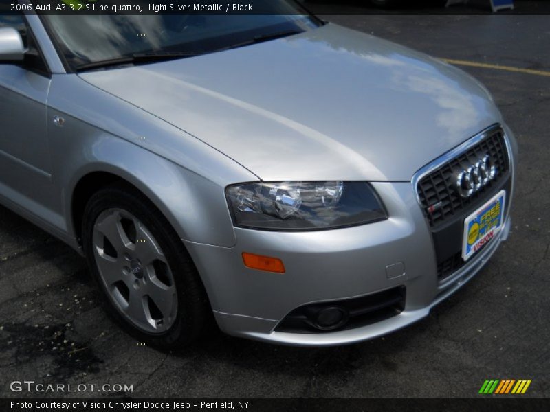 Light Silver Metallic / Black 2006 Audi A3 3.2 S Line quattro
