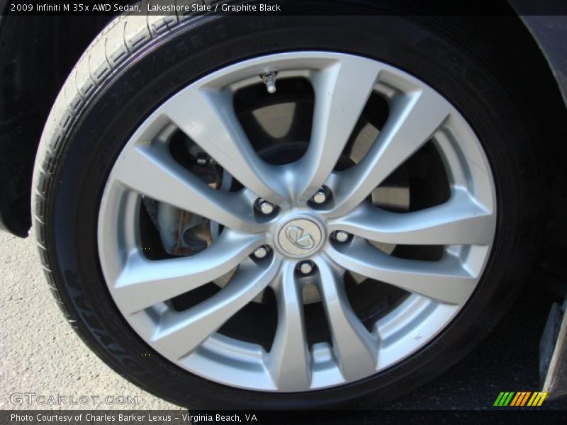 Lakeshore Slate / Graphite Black 2009 Infiniti M 35x AWD Sedan