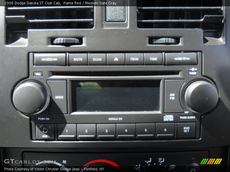 Flame Red / Medium Slate Gray 2006 Dodge Dakota ST Club Cab