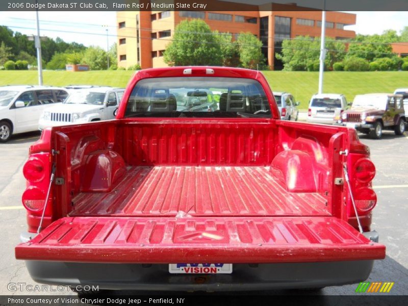 Flame Red / Medium Slate Gray 2006 Dodge Dakota ST Club Cab
