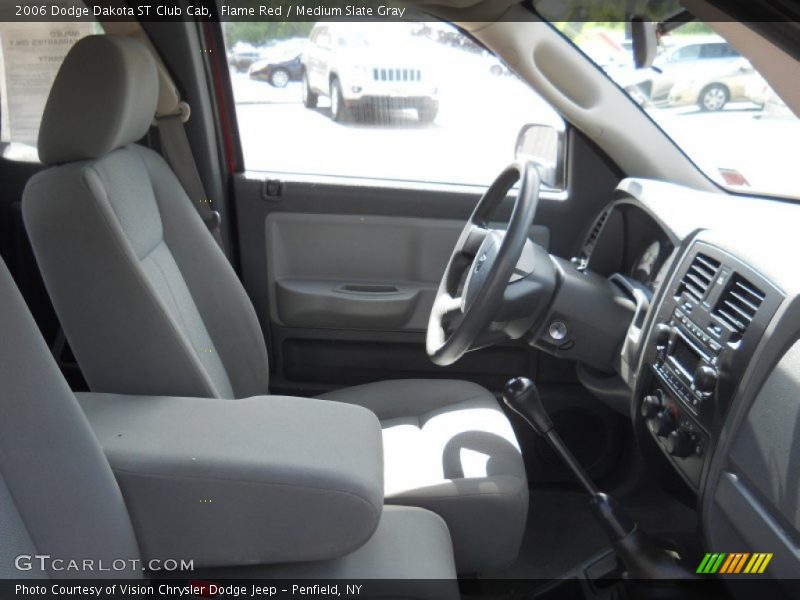 Flame Red / Medium Slate Gray 2006 Dodge Dakota ST Club Cab