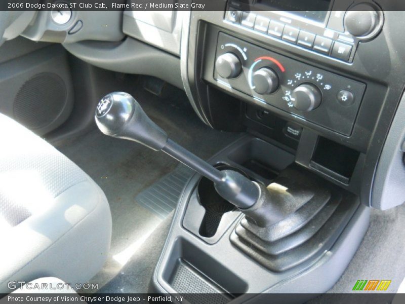 Flame Red / Medium Slate Gray 2006 Dodge Dakota ST Club Cab