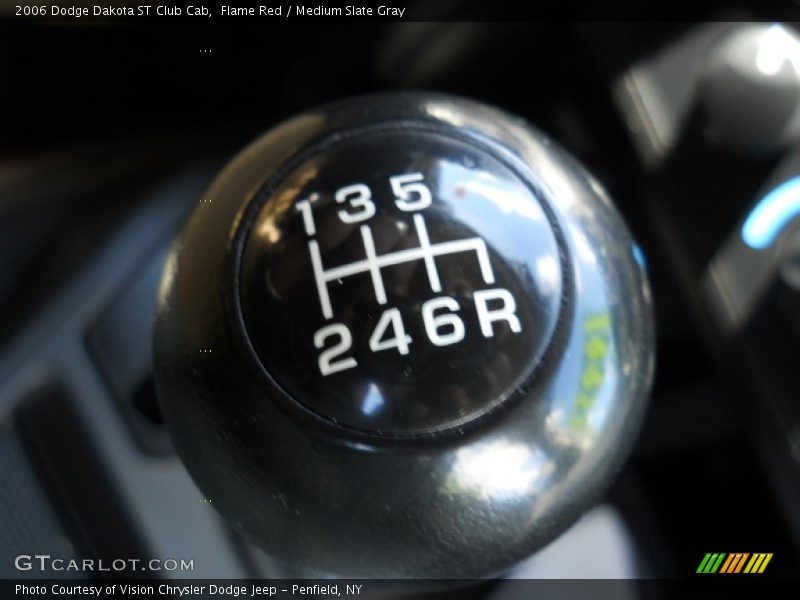 Flame Red / Medium Slate Gray 2006 Dodge Dakota ST Club Cab