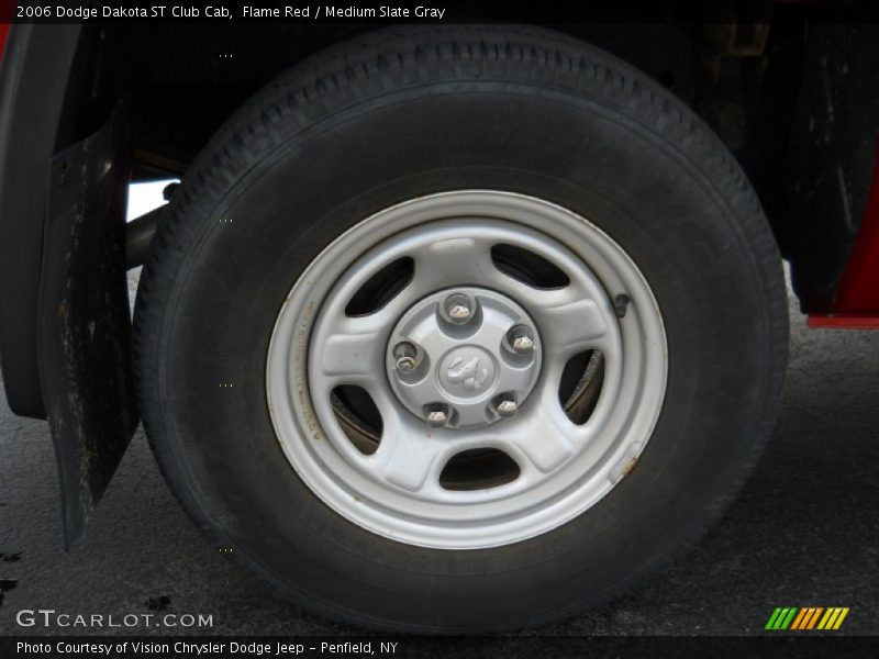 Flame Red / Medium Slate Gray 2006 Dodge Dakota ST Club Cab
