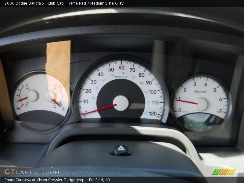 Flame Red / Medium Slate Gray 2006 Dodge Dakota ST Club Cab
