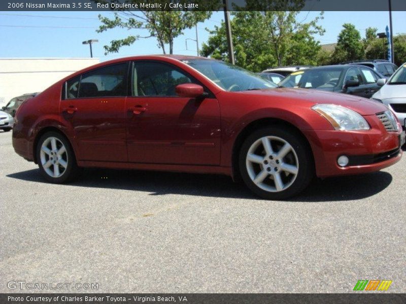 Red Opulence Metallic / Cafe Latte 2006 Nissan Maxima 3.5 SE