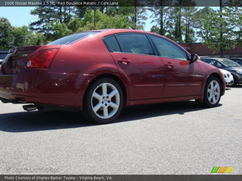 Red Opulence Metallic / Cafe Latte 2006 Nissan Maxima 3.5 SE