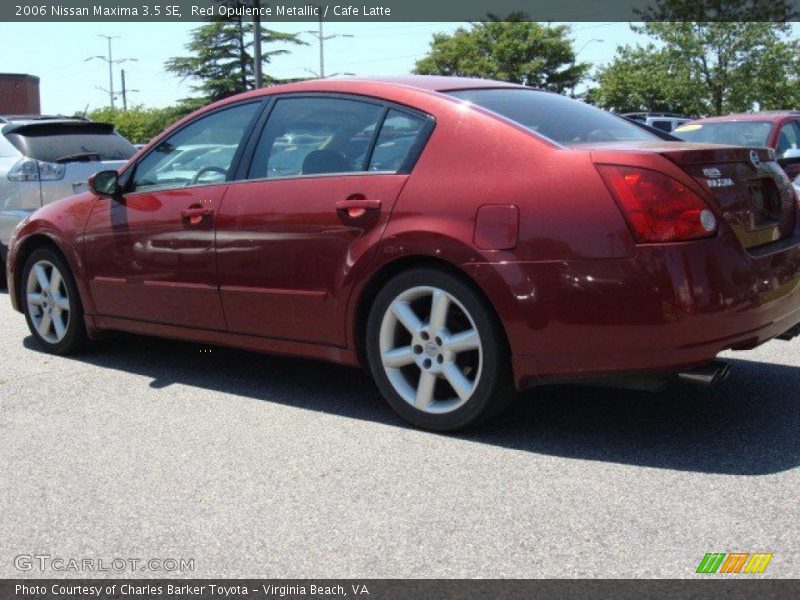 Red Opulence Metallic / Cafe Latte 2006 Nissan Maxima 3.5 SE