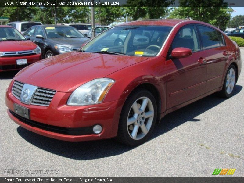 Red Opulence Metallic / Cafe Latte 2006 Nissan Maxima 3.5 SE