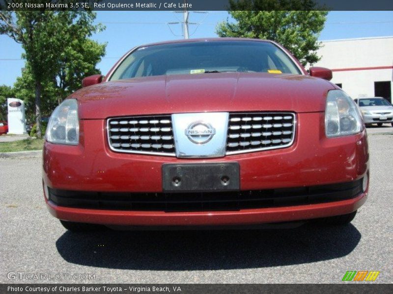 Red Opulence Metallic / Cafe Latte 2006 Nissan Maxima 3.5 SE