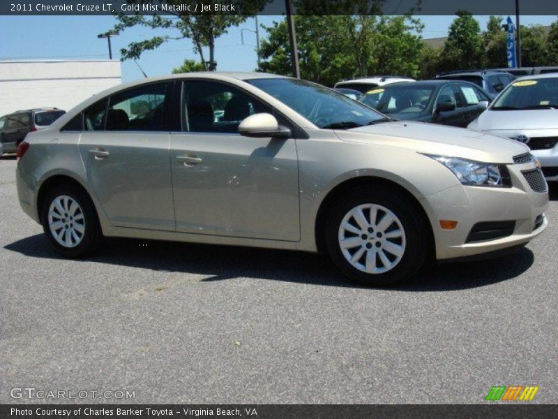 Gold Mist Metallic / Jet Black 2011 Chevrolet Cruze LT
