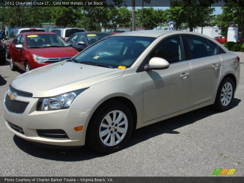 Gold Mist Metallic / Jet Black 2011 Chevrolet Cruze LT