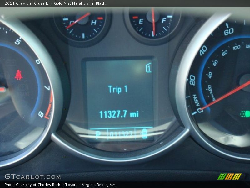 Gold Mist Metallic / Jet Black 2011 Chevrolet Cruze LT