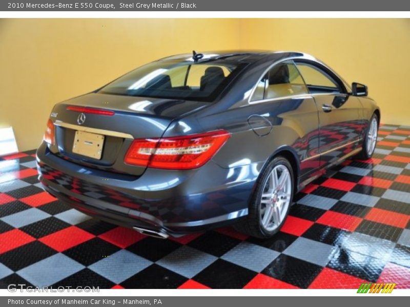 Steel Grey Metallic / Black 2010 Mercedes-Benz E 550 Coupe