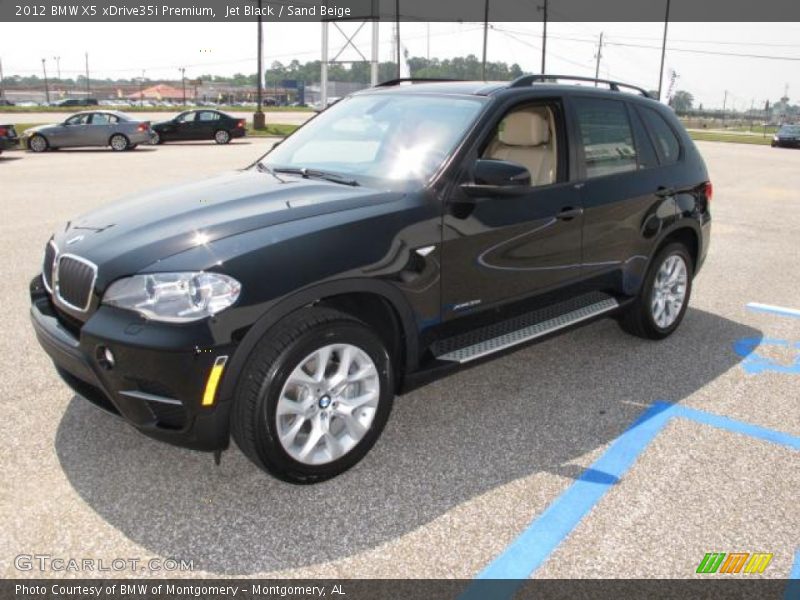 Jet Black / Sand Beige 2012 BMW X5 xDrive35i Premium