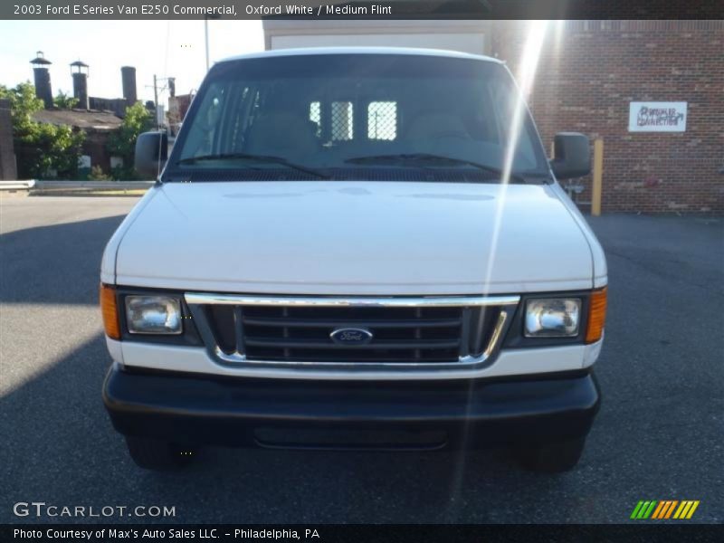 Oxford White / Medium Flint 2003 Ford E Series Van E250 Commercial