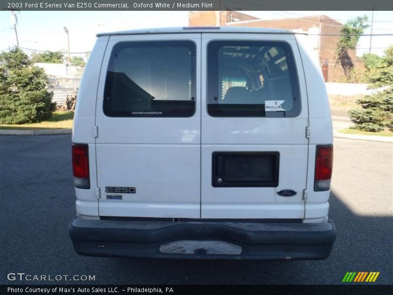 Oxford White / Medium Flint 2003 Ford E Series Van E250 Commercial