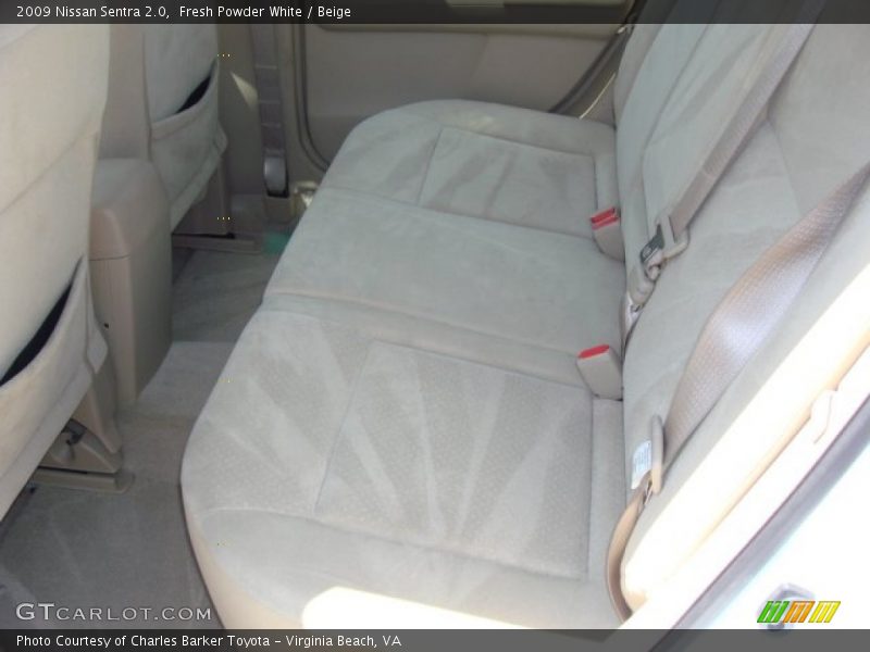 Fresh Powder White / Beige 2009 Nissan Sentra 2.0