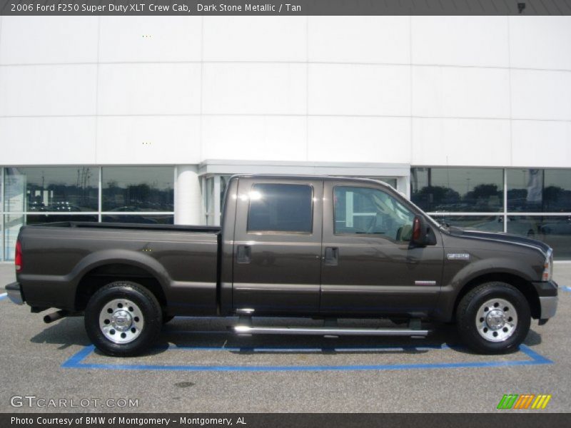 Dark Stone Metallic / Tan 2006 Ford F250 Super Duty XLT Crew Cab