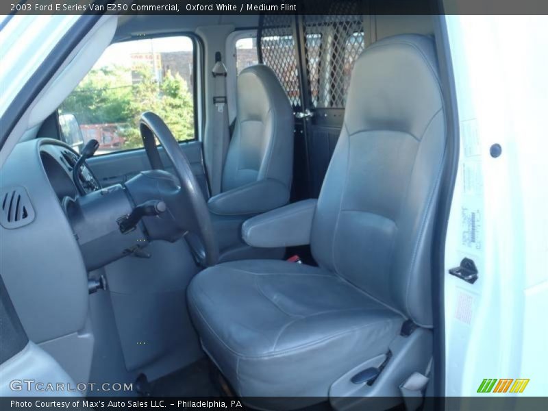 Oxford White / Medium Flint 2003 Ford E Series Van E250 Commercial