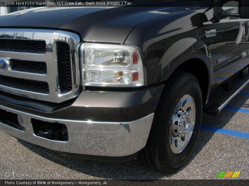 Dark Stone Metallic / Tan 2006 Ford F250 Super Duty XLT Crew Cab