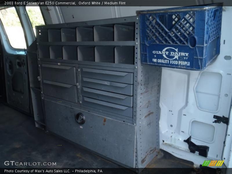 Oxford White / Medium Flint 2003 Ford E Series Van E250 Commercial