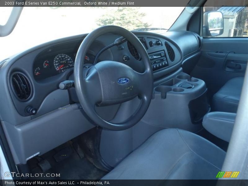 Oxford White / Medium Flint 2003 Ford E Series Van E250 Commercial