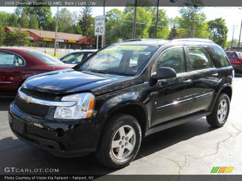 Black / Light Gray 2008 Chevrolet Equinox LS AWD