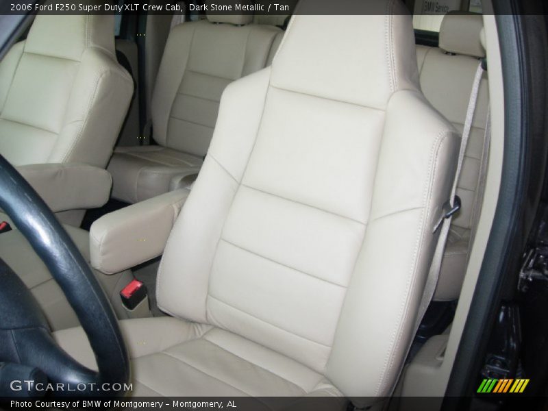 Dark Stone Metallic / Tan 2006 Ford F250 Super Duty XLT Crew Cab