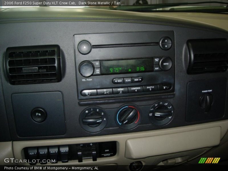 Dark Stone Metallic / Tan 2006 Ford F250 Super Duty XLT Crew Cab