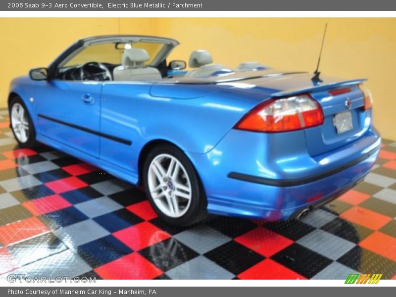Electric Blue Metallic / Parchment 2006 Saab 9-3 Aero Convertible