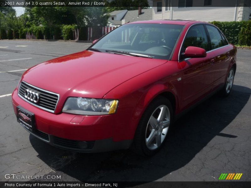 Amulet Red / Ebony 2003 Audi A4 3.0 quattro Sedan