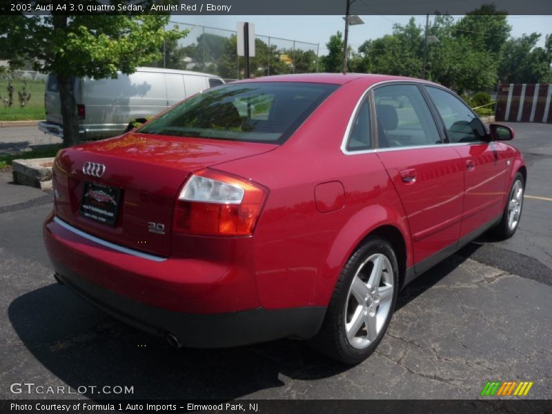 Amulet Red / Ebony 2003 Audi A4 3.0 quattro Sedan