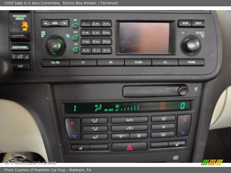 Electric Blue Metallic / Parchment 2006 Saab 9-3 Aero Convertible