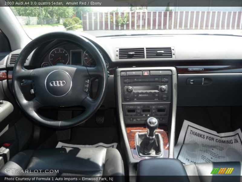 Amulet Red / Ebony 2003 Audi A4 3.0 quattro Sedan