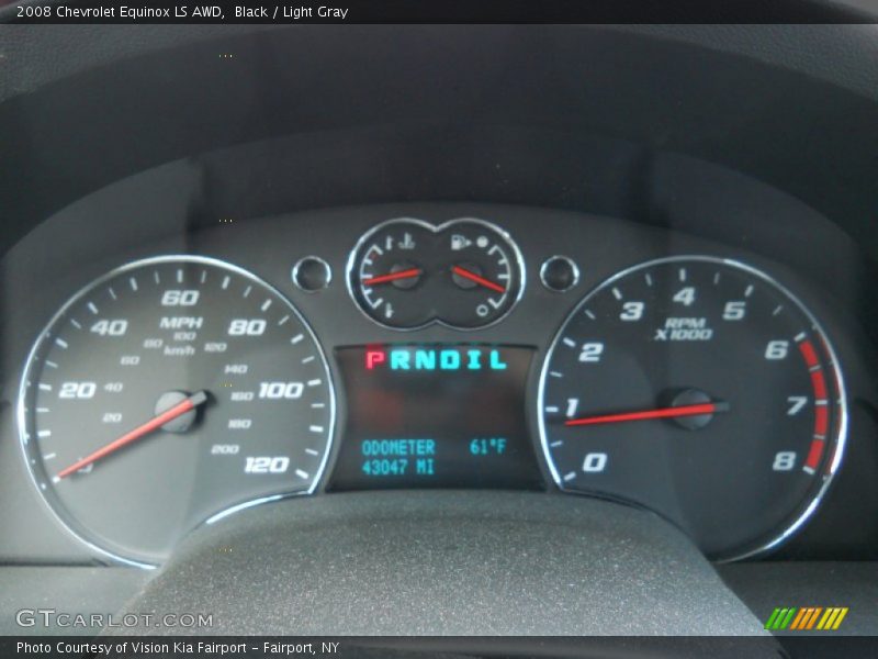 Black / Light Gray 2008 Chevrolet Equinox LS AWD