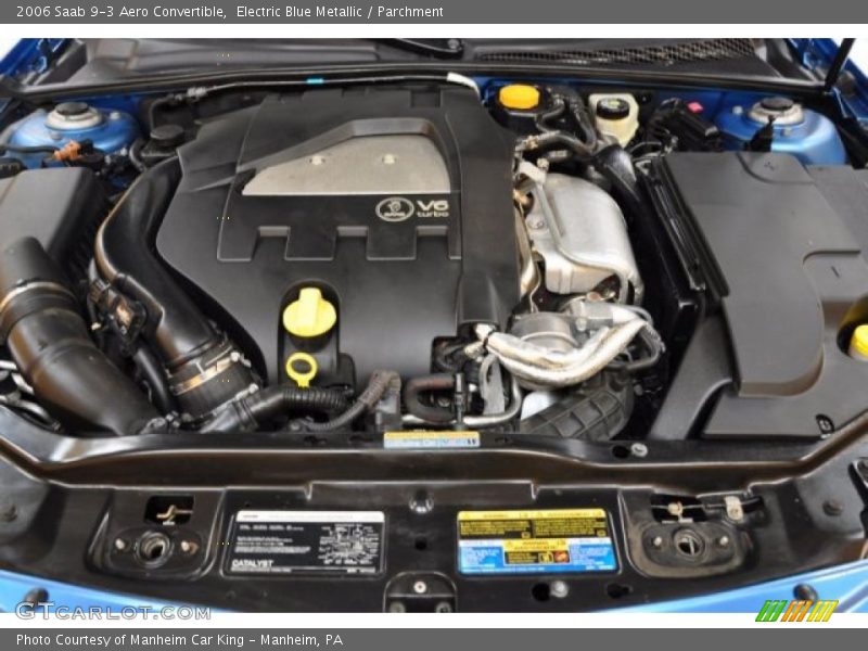 Electric Blue Metallic / Parchment 2006 Saab 9-3 Aero Convertible