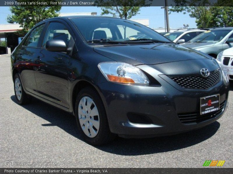 Flint Mica / Dark Charcoal 2009 Toyota Yaris Sedan