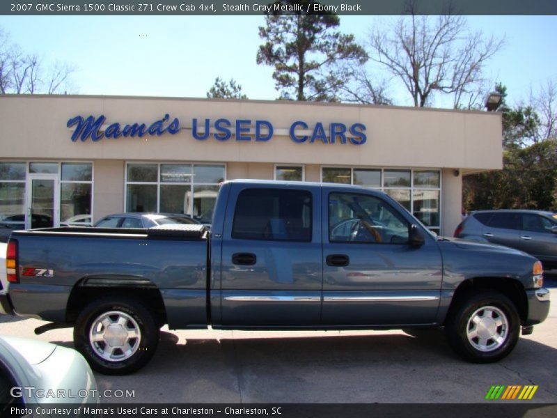 Stealth Gray Metallic / Ebony Black 2007 GMC Sierra 1500 Classic Z71 Crew Cab 4x4